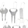 6pcs Golf Divot Repair Tool Putting Green Fork Zinc Alloy Multipurpose Pitch Mark for