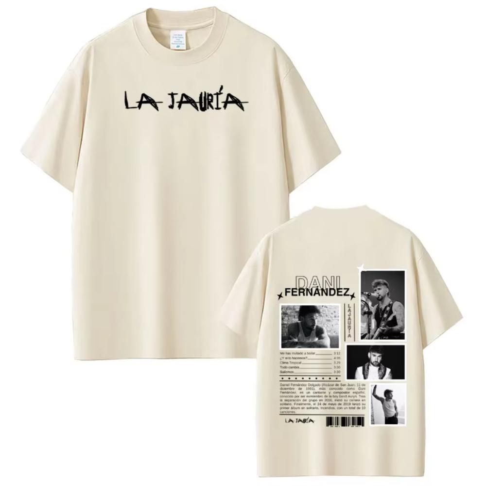 Rapper Dani Fernandez Album Tour Print T-shirts Men Women Hip-hop T-shirts Short-sleeved Loose Casual Cotton T-shirts Streetwear