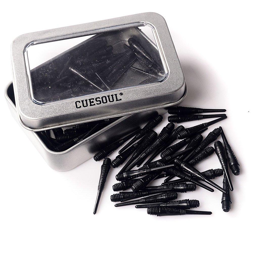 

CUESOUL 2BA Soft Tip Dart Points Pack of 100 (CSSTP001 - Black)