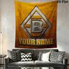 Custom Name Vfl Gladbach Wall Tapestry Aesthetic Wall Hanging Printed Fabric Blanket Decorative Tapestries for Bedroom Living Room Home Decor