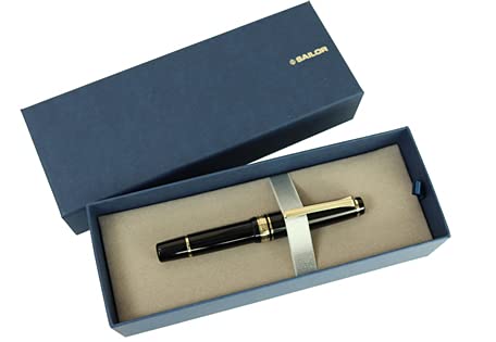 Sailor Professional Gear Slim Mini Gold Fountain Pen, Maroon M, 111303432