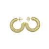 Elegant Mother-of-Pearl Four-Flower Earrings - Classic High-Quality Fashion.