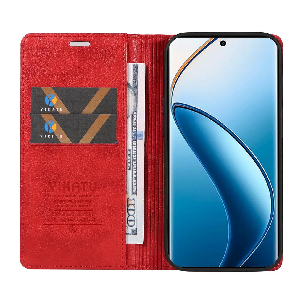 YIKATU YK-006 For Realme 12 Pro 5G/12 Pro+ 5G Phone Case Anti-Drop Leather Flip Wallet Cover