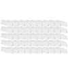Drainage Cap For Pvc Windows, White Cover, 36 Mm, Set Of 50