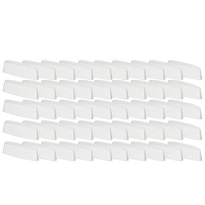 Drainage Cap For Pvc Windows, White Cover, 36 Mm, Set Of 50