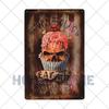 Food Dessert Sign Cake Donuts Hot Dog Metal Plaque Vintage Poster Decorative Restaurant Shop Cafe Wall Decoration Plates 20x30cm