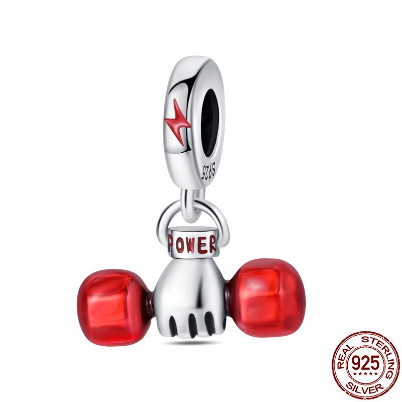 Kupfer DIY Perlen Fußball Badminton Fitness Serie Charm Passend für Pan Original Armband Für Frauen Schmuck Geburtstagsgeschenk