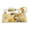 Sterling Engine Model with LED Bulb and Flywheel Stirling Engine Motor Model Educational Toy Electricity Power Generator