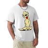 Cute Dog Cartoon Gold Dog T Shirt Harajuku Short Sleeve T-shirt 100% Cotton Graphics Tshirt Tops