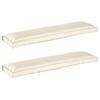 Pallet Cushion Set 2 Pcs Cream 150 X 40 X 8 Cm Oxford Fabric