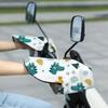 Waterproof Motorcycle Handlebar Gloves with Reflective Strips Sun-Protective for Mountain Road Electric Bike