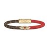 Louis Vuitton Calfskin Bangles Women's Brown & Red & Multicolor M6433