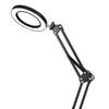 Lampă de Birou cu Magnifier LED cu Braț Lung NuFeng cu Clește Metalic