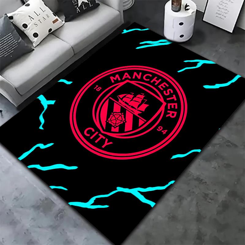 Manchester City Fc Pulse Carpet Rug For Living Room Bedroom Home Sofa Decoration Kids Play Nonslip Floor Mat