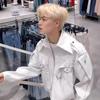 Men's High-End White Leather Motorcycle Jacket - American Retro Spring/Autumn Trend
