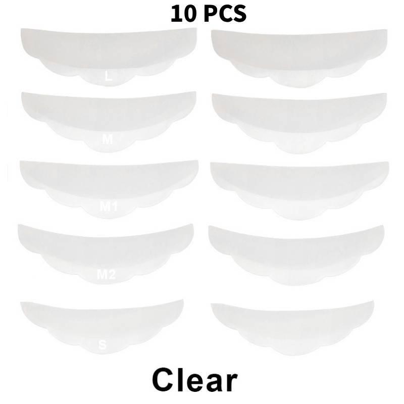 High-quality Silicone Eyelash Curling Pads Set Of Five Pairs In Assorted Colors For Perfect Lash Curls