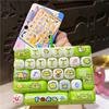 Cute 26 Grids Stress Relief Simulation Keyboard Keychain Animal Diary Desktop Decoration Student Bag Ornament Toy Creative Gift