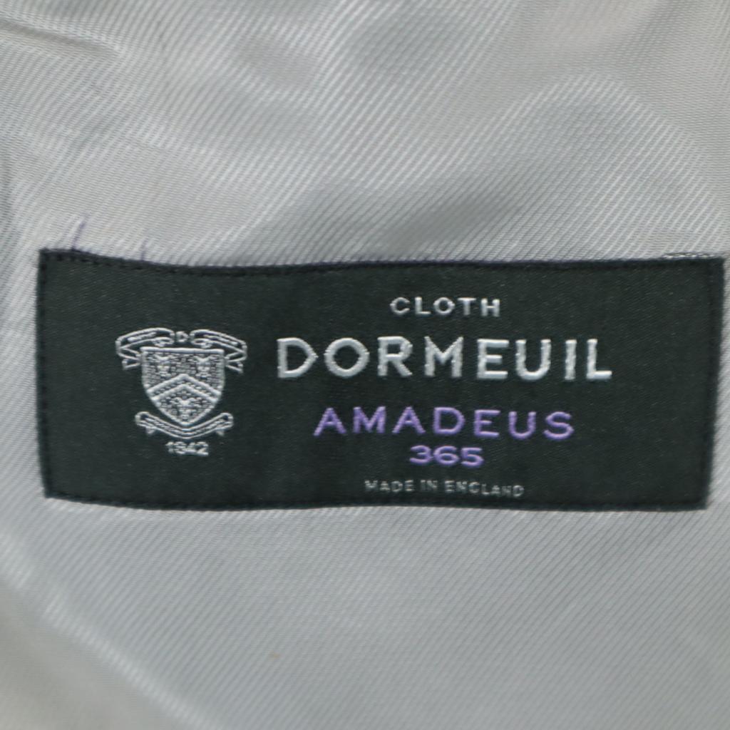 DORMEUIL Wollgestreifte maßgeschneiderte Jacke Marineblau Herren Gebraucht