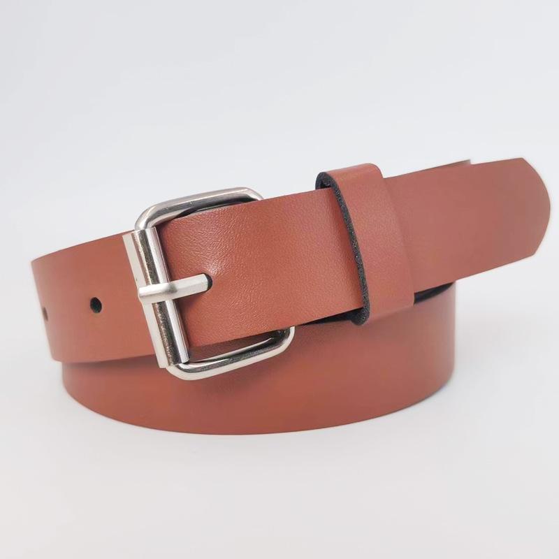 Women's Pin Buckle Belt Casual and Versatile Women's Jeans Decorative Belt Women's Trousers Belt