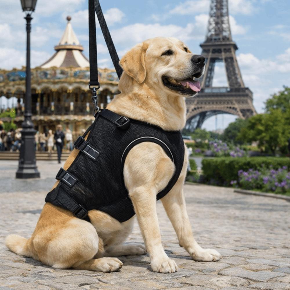 Cinghia di Assistenza Traspirante per Cani Ausilio alla Mobilità Sospensione di Supporto per Animali Riabilitazione Animale