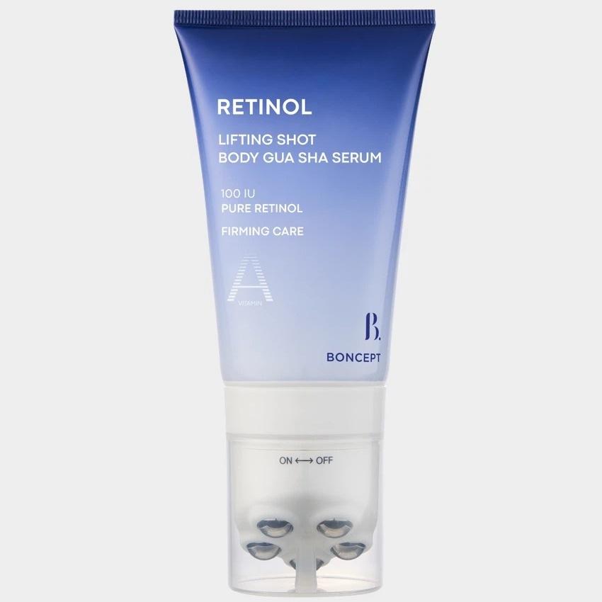 [BONCEPT] Retinol Elasticity Shot Body Guasha Serum - Built-in Body Roller Massage Applicator by LG H&H, 100ml | Olive s K-beauty 100mlx 1EA