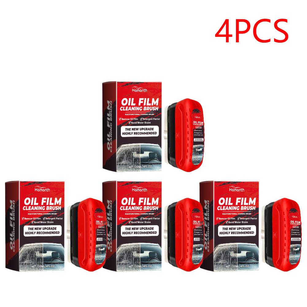 Car Windshield Cleaner Oil Film Remover Car Glass Glossy Powerful Car Window Glass Cleaner Removes Dirt Auto Cleaning Brush