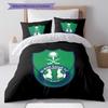 Al-Ahli Saudi FC Pattern Bedding,Quilt Set Quilt Cover Pillowcase Home Birthday Gift(1 * duvet cover + 2 * pillowcase, without core)