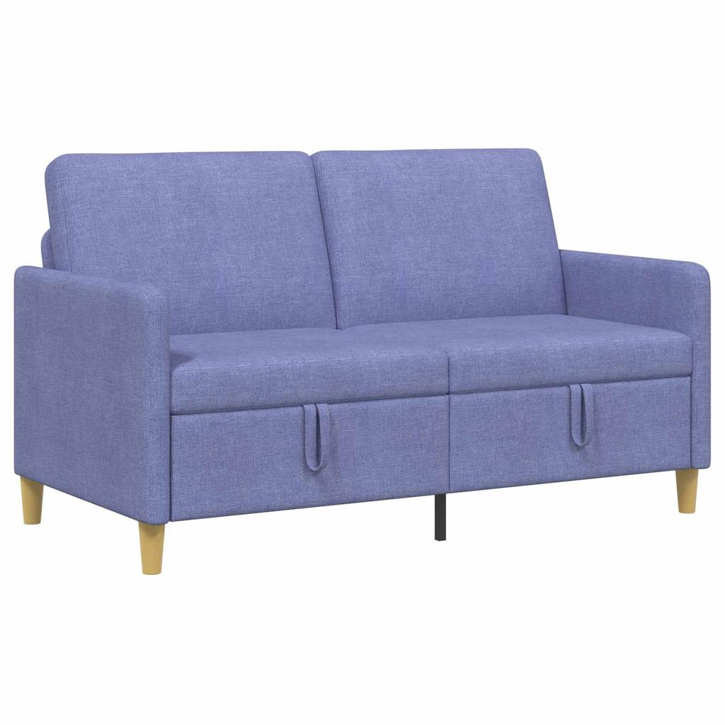 Storage Sofa In Jeans Blue 152 X 78 X 87 Cm Polyester