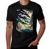 Ukiyo E Style Landscape T-Shirt Funny T Shirts Dark Humor T Shirt Man Luxury Funny T Shirts Man T-Shirt