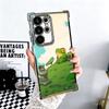 Cute Cartoon Frog Plating Phone Case For Samsung Galaxy S24 S25 FE S26 Edge S23 Ultra S22 S21 Plus S20 Anti-Fall Airabag Cover