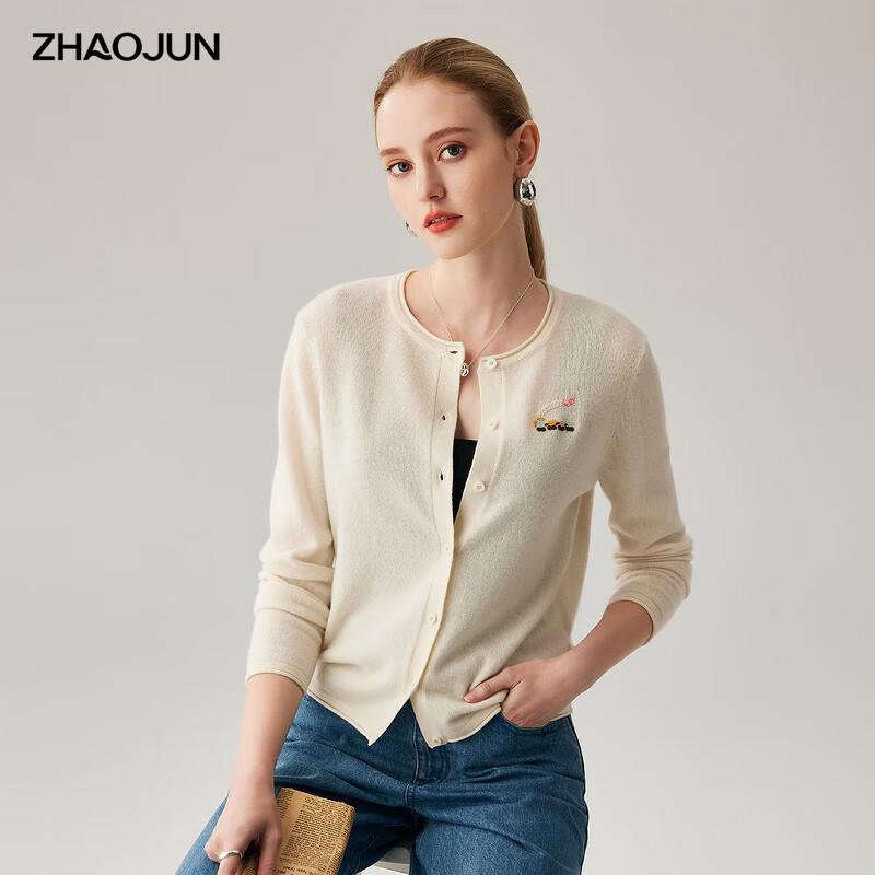 

Women s Thin 100% Cashmere Round Neck Cardigan Sweater 2XL