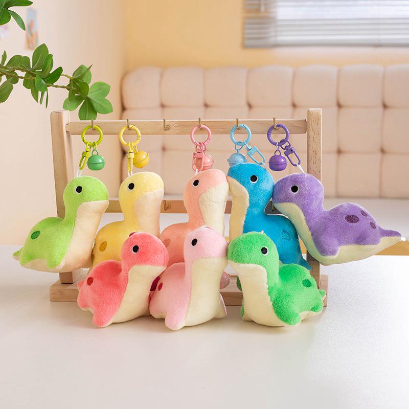 

Colorful Dinosaur Plush Keychain - Cute Mini Cartoon Bag Pendant for Girls 10cm Keychain [0.05kg]