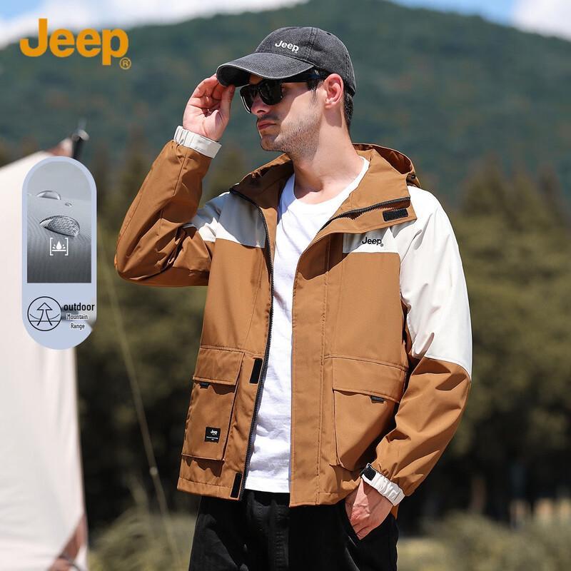 

JEEP Men s Windproof Water-Repellent Casual Jacket 3XL