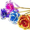 10pcs Artificial Gold Foil Rose Flower, Romantic Gift for Her, Creative Thanksgiving Mother's Day Valentine's Day Women's Gift