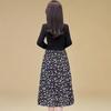Spring & Autumn Floral Slimming Two-Piece Skirt Suit JR
