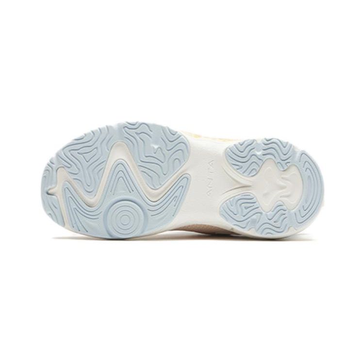 Anta Kids Cloud Escape Comfortable Versatile Non-Slip Wear-Resistant Sports Casual Shoes Kids Sneakers Brown White 322349982-2