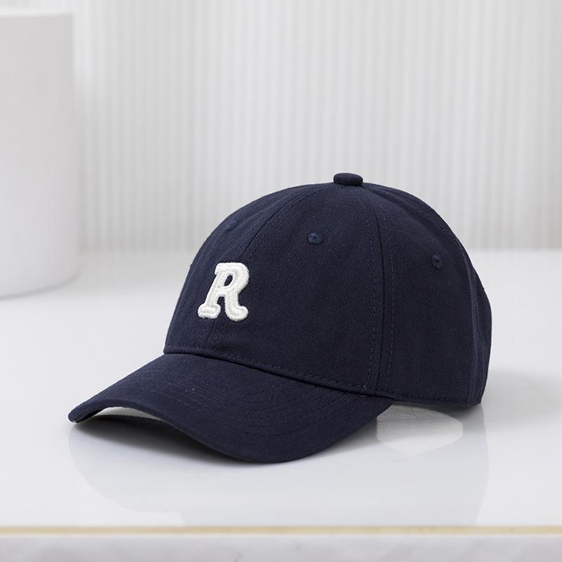 

Детская бейсболка, новинка, весна-лето, однотонная шляпа от солнца, вышитые буквы, для мальчиков и девочек, хлопковые бейсболки Snapback, детская хип-хоп шляпа для рыбалки Children(52cm)Adjust тёмно-синий