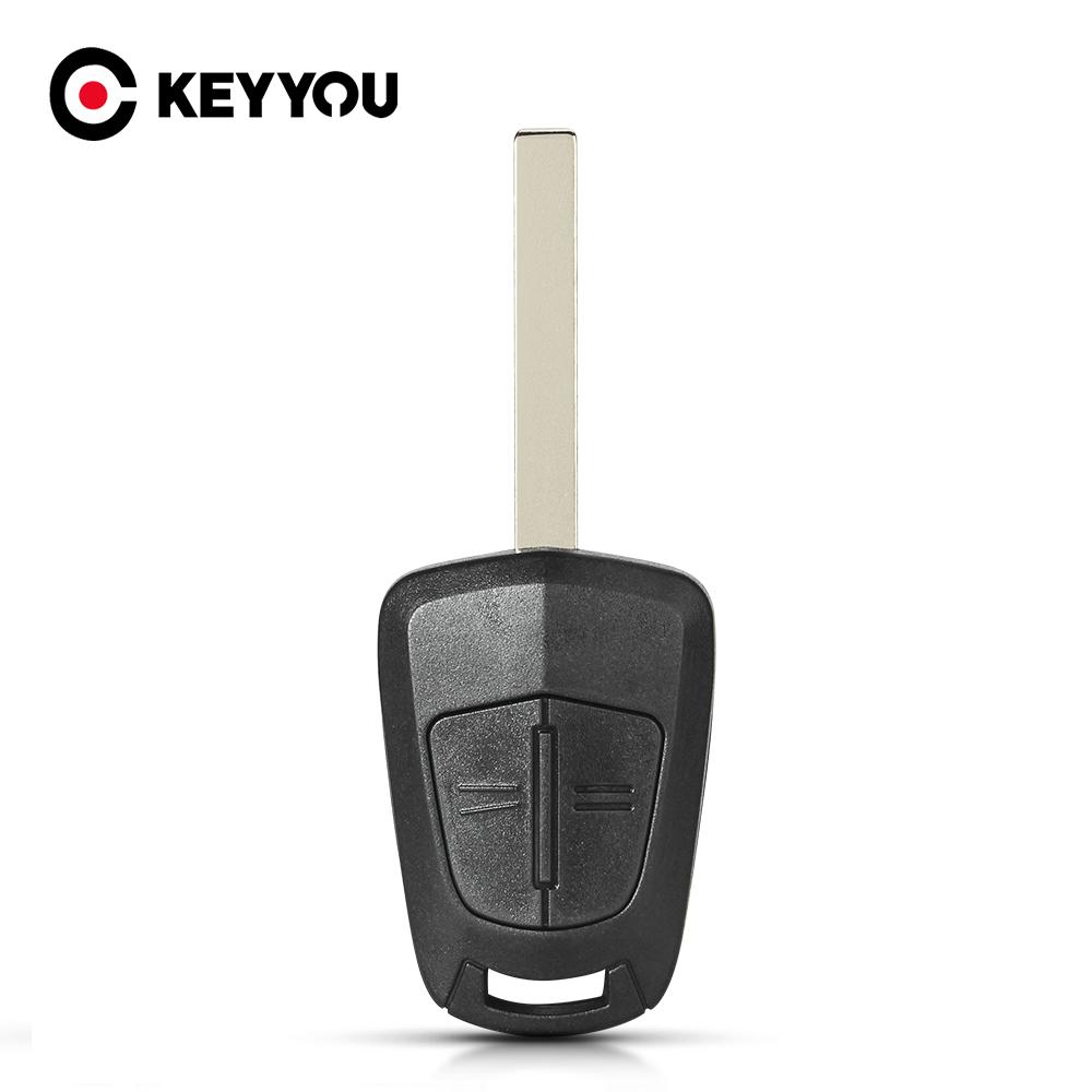 KEYYOU 10pcs/lot Replacement Remote Car Key Case Shell Fob for Vauxhall Opel Corsa Agila Meriva 2 Button Blank Key Fob Cover
