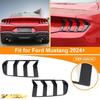 Carbon Fiber Tail Light Covers Trim Protective Bezels For Ford Mustang 2024 2025