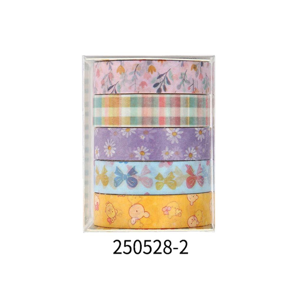 Creative cute cartoon washi tape set, butterfly, floral, geometric pattern print design, journal decoration gift masking tape
