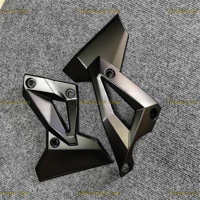 Matte Black PLASTIC Hydro Dipped Side Frame Radiator Guard Fairing Fit for KAWASAKI Z400 2018 2019 2020 2021 2022 2023 2024