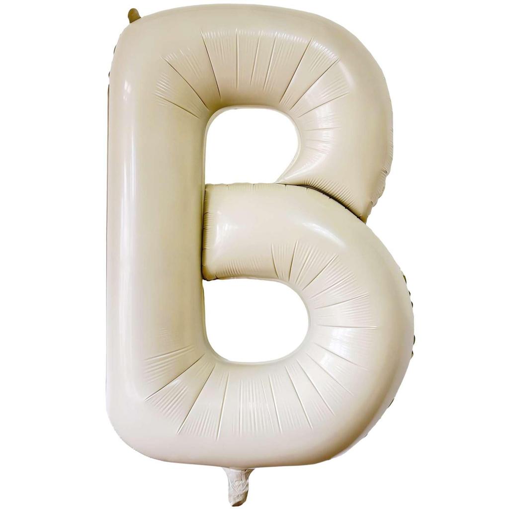 Baloane Gigante Albe Crem de 40 Inch Literele A-Z, Consumabile Petrecere de Ziua de Naștere Decorațiuni Eveniment Aniversar Alfabet