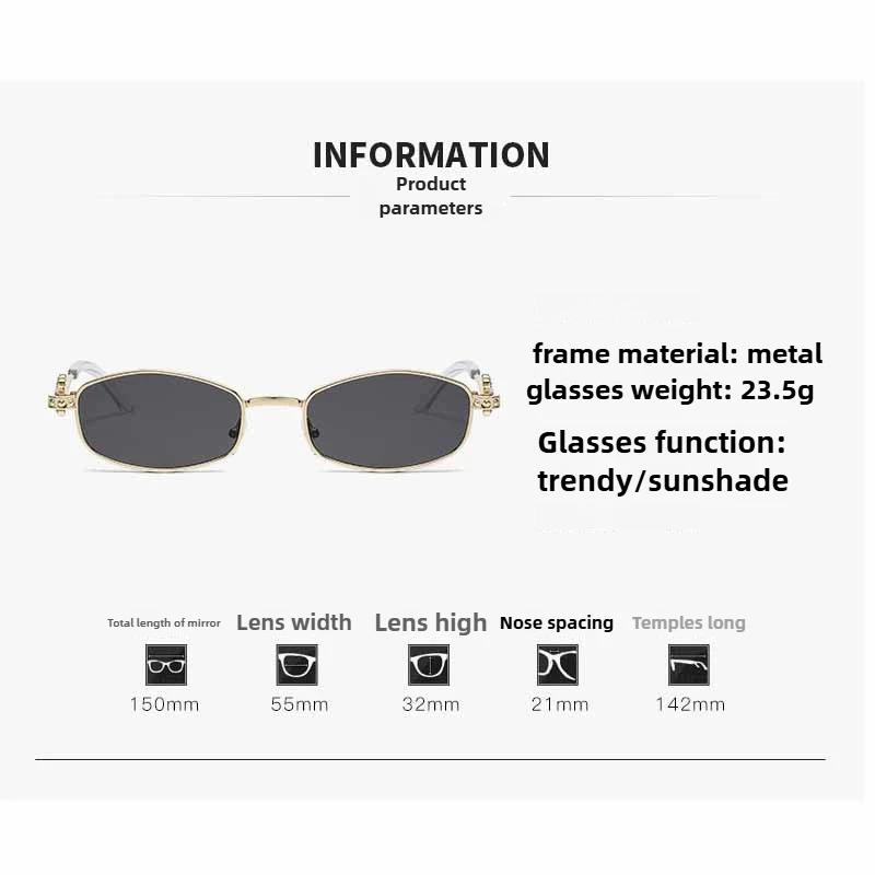 Elegant Personality Oval Optical Glasses Unisex Anti-blue Light Luxury Diamond Glasses-legs Advanced Sunglasses Protect Eyes