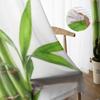 Bamboo Isolated On White Background Tulle Sheer Curtains for Living Room Bedroom Kitchen Decoration Voile Organza Curtains