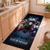 Demon SlayerNinja  Customizable name kitchen floor mat easy to clean and wipe down Suitable for kitchens living rooms and entryways—a perfec