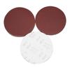 12" Red Sand Flocked Sandpaper Disc - Self-Adhesive Hook & Loop Sanding Pad