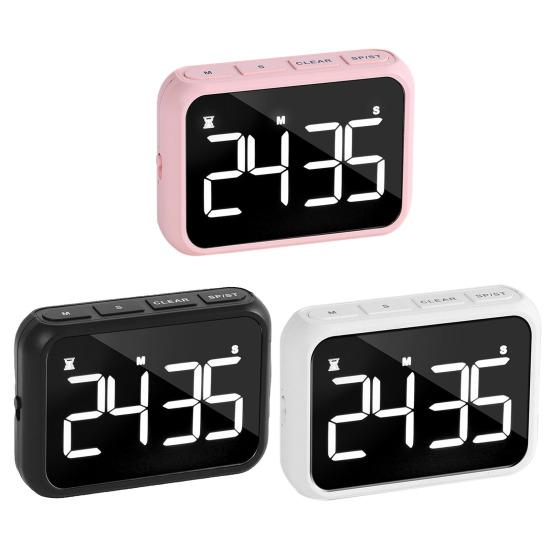 Kitchen Timer with Magnetic Easy Operation Timer Digital Large LED Display Clear Timing Counter for Cooking Baking Fitness