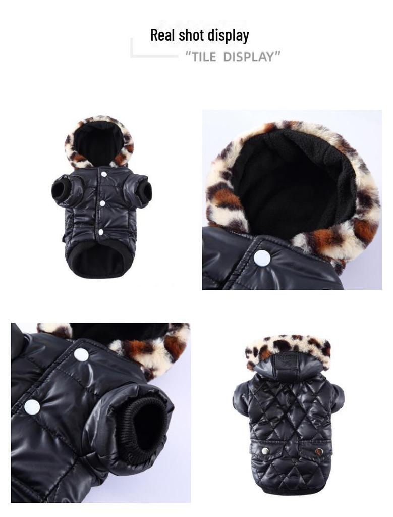 Warm European & American Winter Dog Fur Cotton Coat