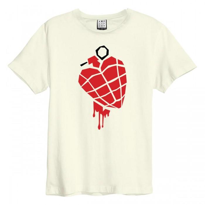 Amplified Unisex Adult American Idiot Heart Pomegranate Green Day T-Shirt