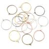 50pcs 20 25 30 35 40mm KC Gold Silver Plated Hoops Earrings Big Circle Ear Hoops Earrings Wires For DIY Jewelry Making Supplies